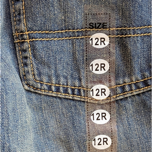 OLD NAVY Boys Straight Jeans Sz 12 Reg Skinny Straight Leg Adjustable Waist NEW - Picture 8 of 9